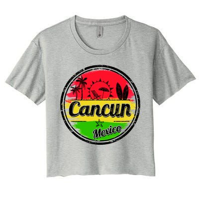 Retro Cancun Logo Women's Crop Top Tee