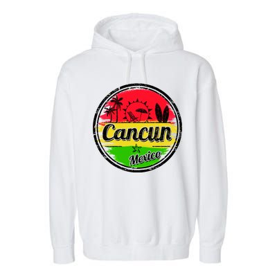 Retro Cancun Logo Garment-Dyed Fleece Hoodie