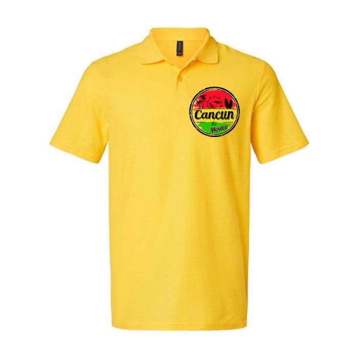 Retro Cancun Logo Softstyle Adult Sport Polo