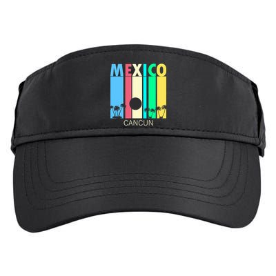Retro Cancun Mexico Adult Drive Performance Visor