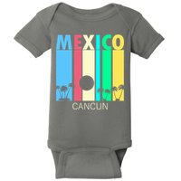 Retro Cancun Mexico Baby Bodysuit