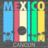 Retro Cancun Mexico Baby Bodysuit