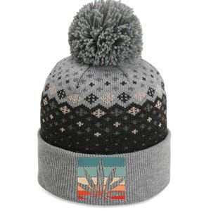 Retro Cannabis The Baniff Cuffed Pom Beanie