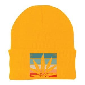 Retro Cannabis Knit Cap Winter Beanie