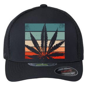 Retro Cannabis Flexfit Unipanel Trucker Cap