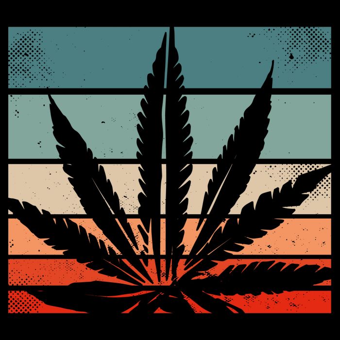 Retro Cannabis Bucket Hat