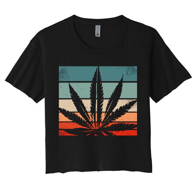 Retro Cannabis Crop Top