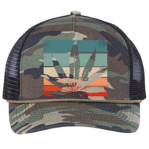 Retro Cannabis Retro Rope Trucker Hat Cap