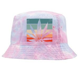 Retro Cannabis Tie-Dyed Bucket Hat