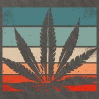 Retro Cannabis Cotton Canvas Backpack