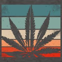 Retro Cannabis Vector Backpack