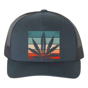 Retro Cannabis Yupoong Adult 5-Panel Trucker Hat