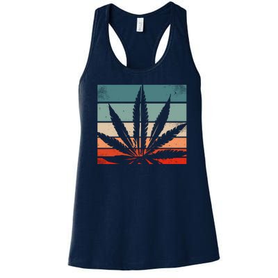 Retro Cannabis Women's Racerback Tank