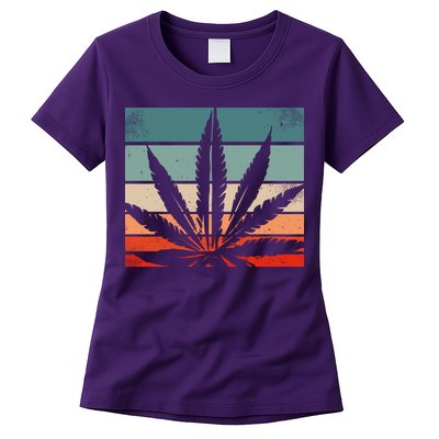 Retro Cannabis Womens T-Shirt