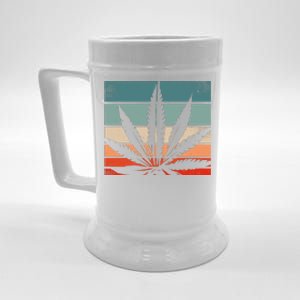 Retro Cannabis Beer Stein