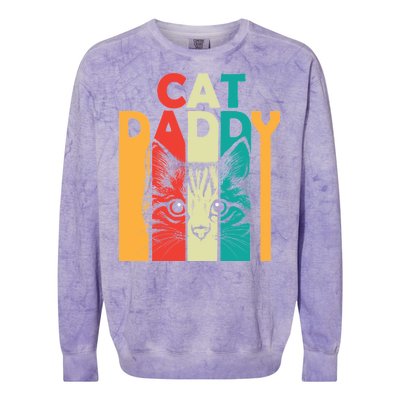 Retro Cat Daddy Colorblast Crewneck Sweatshirt