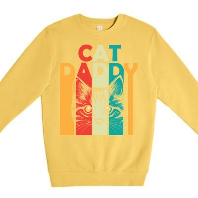 Retro Cat Daddy Premium Crewneck Sweatshirt