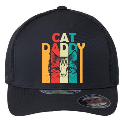 Retro Cat Daddy Flexfit Unipanel Trucker Cap