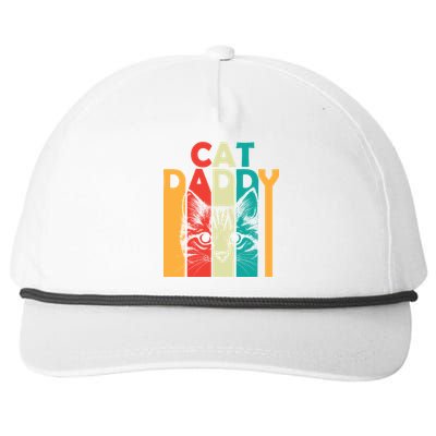 Retro Cat Daddy Snapback Five-Panel Rope Hat