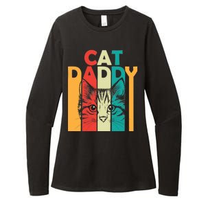 Retro Cat Daddy Womens CVC Long Sleeve Shirt