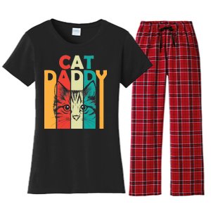 Retro Cat Daddy Women's Flannel Pajama Set