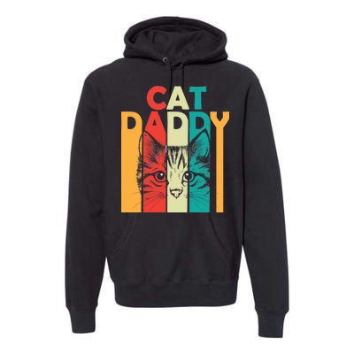 Retro Cat Daddy Premium Hoodie