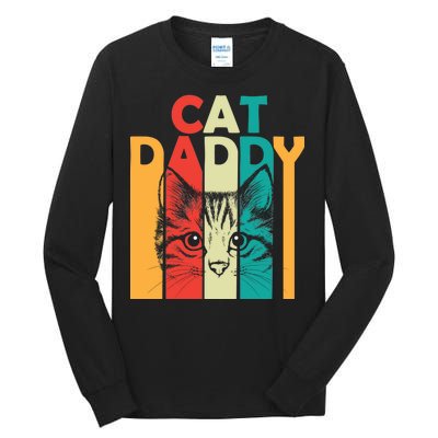 Retro Cat Daddy Tall Long Sleeve T-Shirt