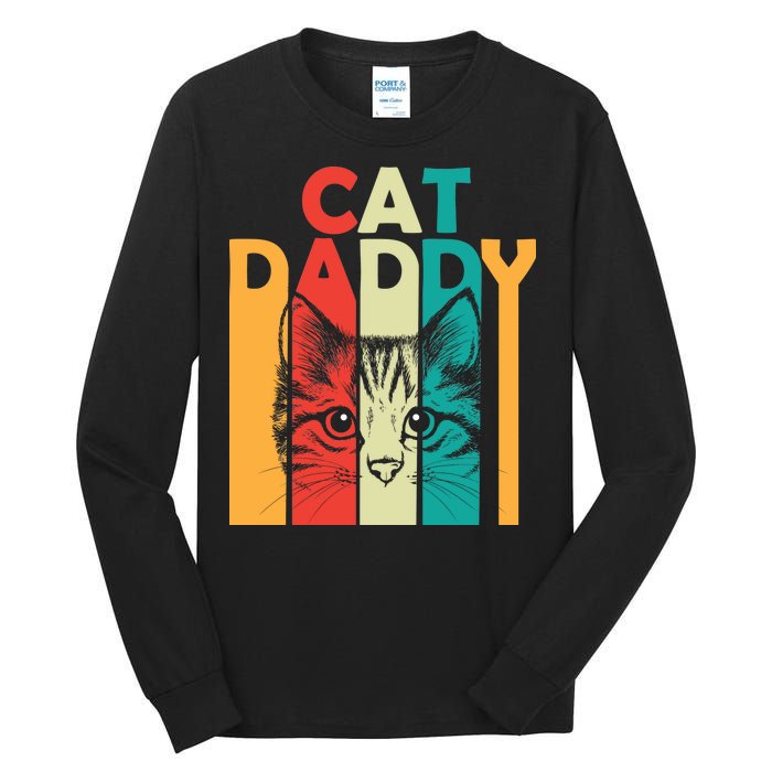 Retro Cat Daddy Tall Long Sleeve T-Shirt