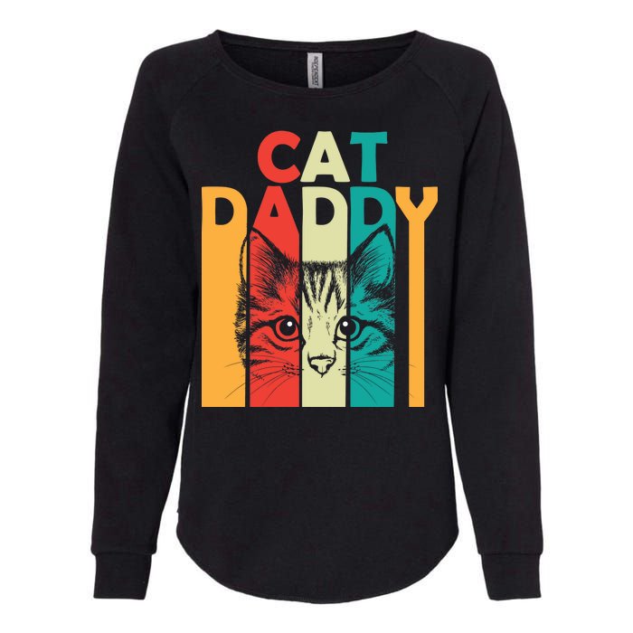 Retro Cat Daddy Womens California Wash Sweatshirt