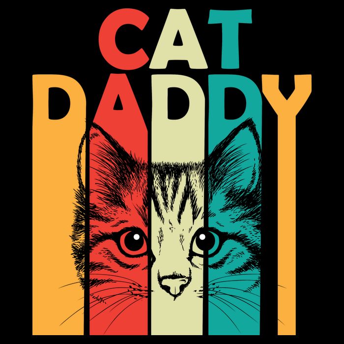 Retro Cat Daddy Premium T-Shirt