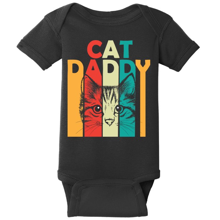 Retro Cat Daddy Baby Bodysuit