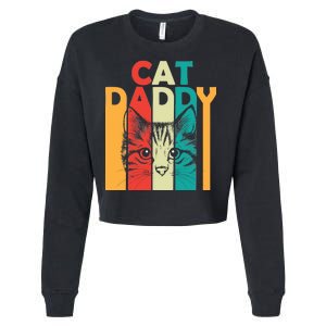 Retro Cat Daddy Cropped Pullover Crew