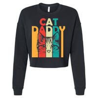 Retro Cat Daddy Cropped Pullover Crew