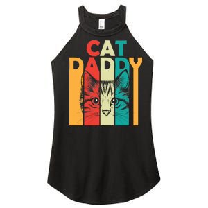 Retro Cat Daddy Women's Perfect Tri Rocker Tank