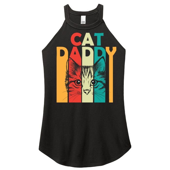 Retro Cat Daddy Women's Perfect Tri Rocker Tank