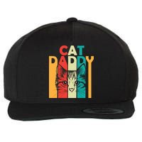 Retro Cat Daddy Wool Snapback Cap