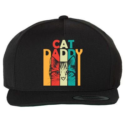 Retro Cat Daddy Wool Snapback Cap