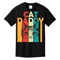 Retro Cat Daddy Kids T-Shirt