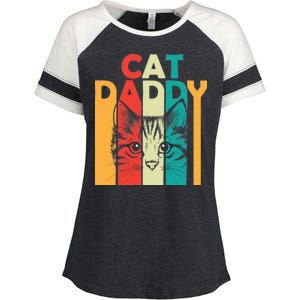 Retro Cat Daddy Enza Ladies Jersey Colorblock Tee