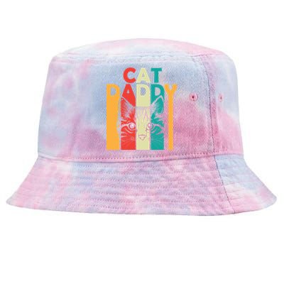 Retro Cat Daddy Tie-Dyed Bucket Hat