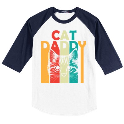 Retro Cat Daddy Baseball Sleeve Shirt