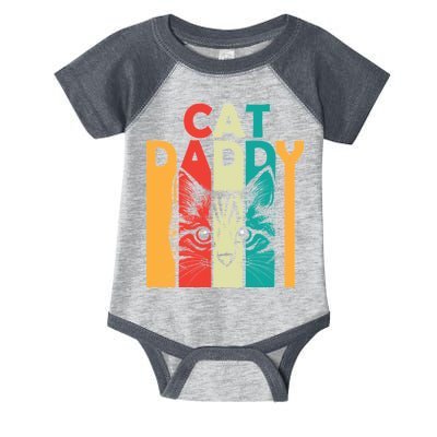 Retro Cat Daddy Infant Baby Jersey Bodysuit