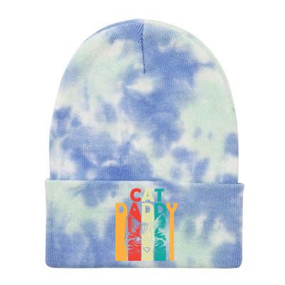 Retro Cat Daddy Tie Dye 12in Knit Beanie