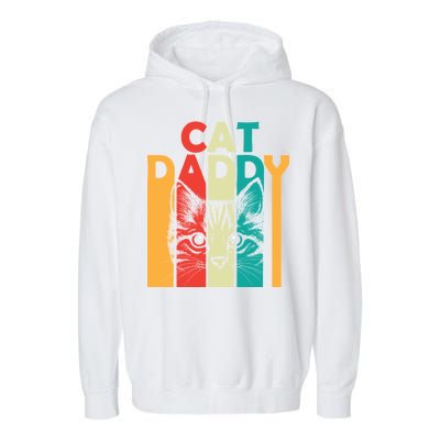 Retro Cat Daddy Garment-Dyed Fleece Hoodie