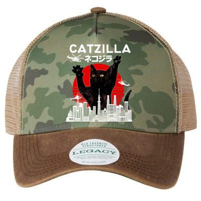 Retro Catzilla Attack Legacy Tie Dye Trucker Hat