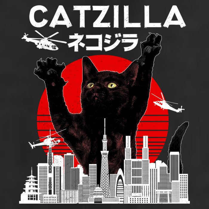 Retro Catzilla Attack Cool Comfort Performance Bucket Hat
