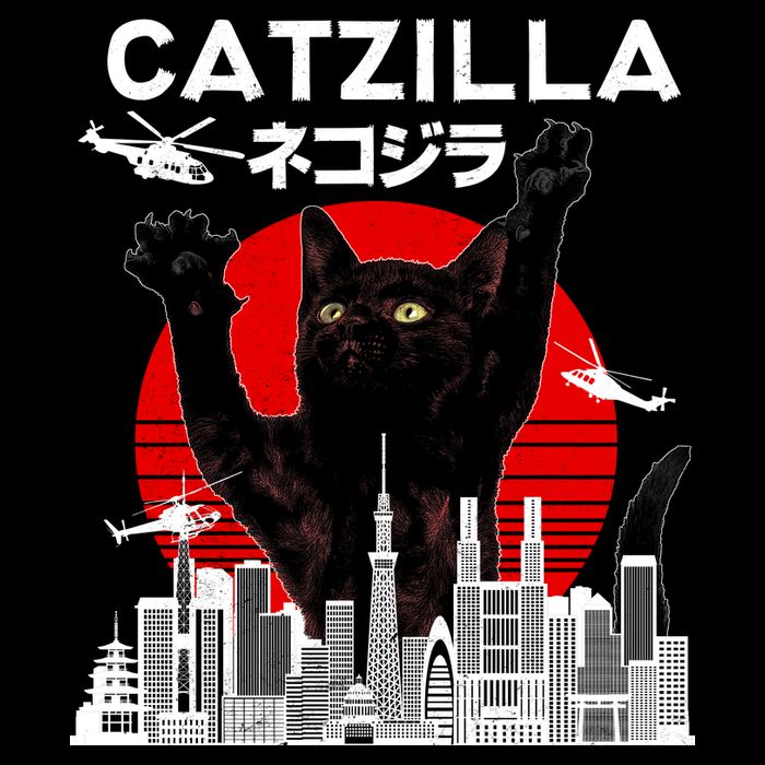 Retro Catzilla Attack Backpack