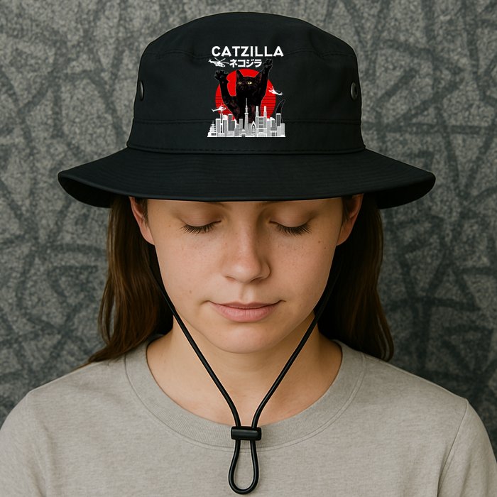 Retro Catzilla Attack Bucket Hat