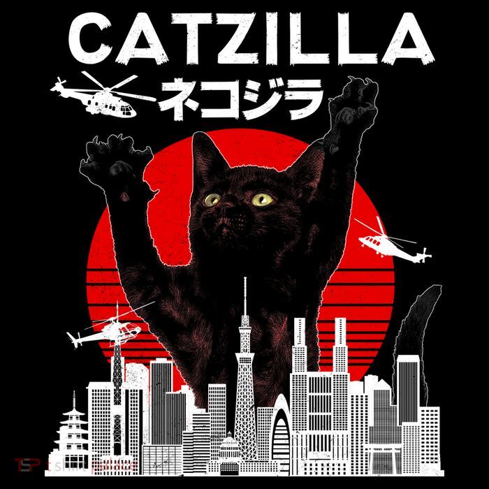 Retro Catzilla Attack 16 in Basic Backpack