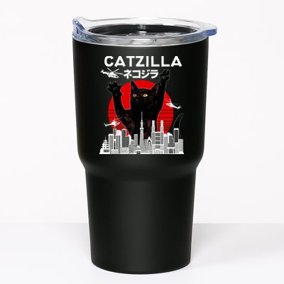 Retro Catzilla Attack Tumbler